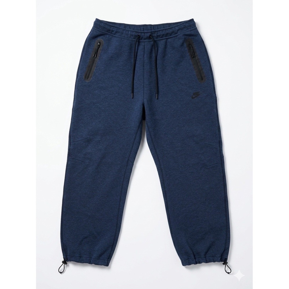 Nike Pant Men Blue XL Sportswear TECH-FLEECE Open Hem FB8012-473 ObsidianHeather